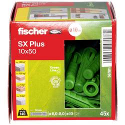 Fischer 567811 SX Plus Green rozpěrná hmoždinka 50 mm 10 mm 45 ks
