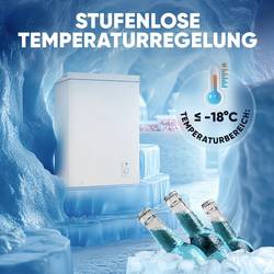 Bomann GT 7355 Gefriertruhe weiß mrazicí pult D (A - G), 100 l, stojící spotřebič, bílá