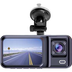 Denver CCT-2500 kamera za čelní sklo, 120 ° 5 V duální kamera, G-senzor, automatický start, mikrofon