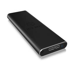 ICY BOX IB-183M2, Ext.-Gehäuse, 1x M.2 SATA SSD zu USB 3.0 Host, Aluminium, schwarz Pouzdro pro SSD M.2 USB 3.0 5 GBit/s M.2 SATA 2230, 2242, 2260, 2280 60083