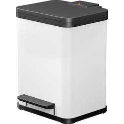 Hailo Öko uno plus M 6192300 odpadkový koš, 17 l, ocelový plech, (š x v x h) 320 x 430 x 340 mm, bílá, otevírání pedálem, 1 ks