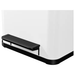 Hailo Öko uno plus M 6192300 odpadkový koš, 17 l, ocelový plech, (š x v x h) 320 x 430 x 340 mm, bílá, otevírání pedálem, 1 ks