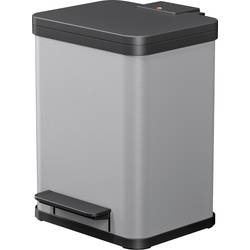 Hailo Öko uno plus M 6192200 odpadkový koš, 17 l, ocelový plech, (š x v x h) 320 x 430 x 340 mm, světle šedá, otevírání pedálem, 1 ks