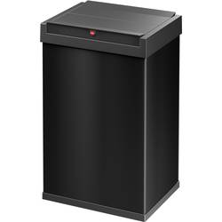 Hailo Big-Box Swing L 8401410 odpadkový koš, 35 l, ocelový plech, (d x š x v) 340 x 339 x 545 mm, černá, se samouzavíracím víkem, 1 ks