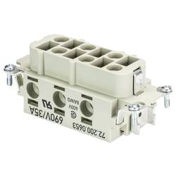 Wieland Electric 72.200.0653.0 konektorová vložka, zásuvka Počet kontaktů 6 10 ks
