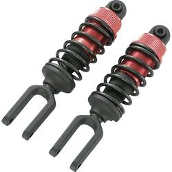 Reely 1:6 hliníkový olejový tlumič červená s peřím černá 125 mm 2 ks