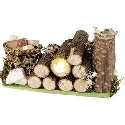 Kahlert Licht 49599 štos dřeva 3.5 V s osvětlením, dodávka bez zdroje