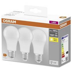 OSRAM HOMELIGHTING 4058075819412 LED Energetická třída (EEK2021) F (A - G) E27 klasická žárovka 14 W = 100 W teplá bílá (Ø x d) 60 mm x 118 mm 3 ks
