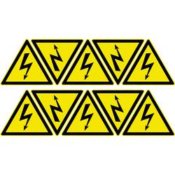 výstražná tabule Pozor, vysoké napětí samolepicí fólie 10 ks