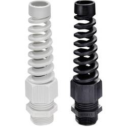 Wiska 10060619 kabelová průchodka s odlehčením tahu, s ochranou před zlomením PG16 polyamid světle šedá 1 ks