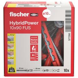 Fischer 577390 HybridPower sada hmoždinek 90 mm 10 ks