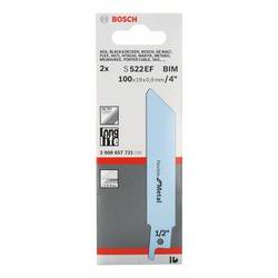 Bosch Accessories 2608657721 Pilový plátek do pily ocasky S 522 EF - Flexible for Metal Délka řezacího listu 100 mm 2 ks