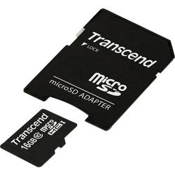 Transcend Premium paměťová karta microSDHC Retail 16 GB Class 10, UHS-I vč. SD adaptéru