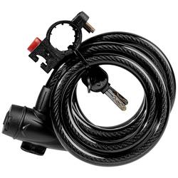 Brüder Mannesmann lankový zámek černá zámek s klíčem