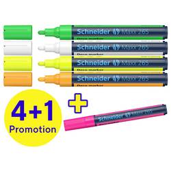 Schneider Schreibgeräte fix Decomarker Maxx 265 Karton Box sortiert, 5 Stück 126595 1 ks