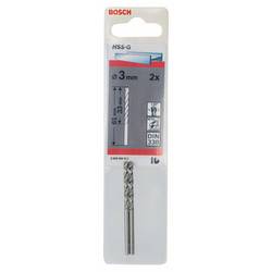 Bosch Accessories 2608585911 HSS kovový spirálový vrták 3 mm Celková délka 61 mm broušený DIN 338 válcová stopka 2 ks