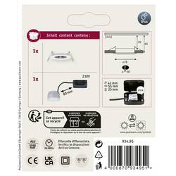 Paulmann Nova vestavné svítidlo do koupelny LED LED 18 W IP44 bílá (matná)