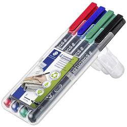 Staedtler Lumocolor permanent F DRY SAFE 318 WP4 permanentní popisovač červená, modrá, zelená, černá Vodotěsné: Ano