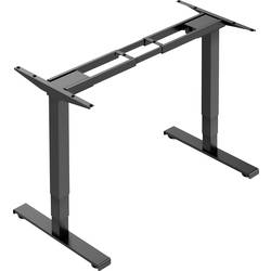 SpeaKa Professional konstrukce psacího stolu pro práci vsedě i ve stoje výškově nastavitelné Rozsah výšky: 620 do 1280 mm (š x h) 1700 mm x 650 mm černá