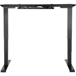 SpeaKa Professional konstrukce psacího stolu pro práci vsedě i ve stoje výškově nastavitelné Rozsah výšky: 620 do 1280 mm (š x h) 1700 mm x 650 mm černá