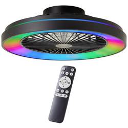 Brilliant G93854/06 Mazzaro LED stropní světlo s ventilátorem LED LED Energetická třída (EEK2021): E (A - G) 40 W černá