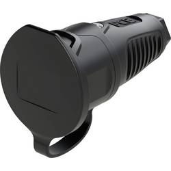 PC Electric 2411-ss zásuvka guma 250 V černá IP54