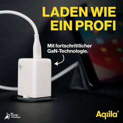 Aqiila W2 USB nabíječka, 2x USB-C®, 45 W, Dodávka energie, bílá