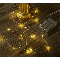 Sygonix SY-4722046 mini světlelný řetěz vnitřní na baterii Počet žárovek 20 LED teplá bílá Délka světel: 2.2 m časoměřič