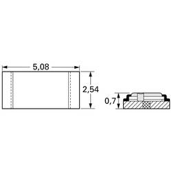 Isabellenhütte SMP-1R00-1.0 SMP-1R00-1.0 SMD rezistor 1 Ω SMD 2010 2 W 1 % 50 ppm/K 1 ks