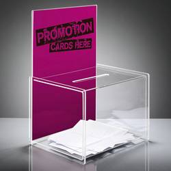Sigel box pro promoakce s vhazovacím výřezem VA150 transparentní (š x v x h) 225 x 310 x 170 mm 1 ks