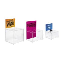 Sigel box pro promoakce s vhazovacím výřezem VA150 transparentní (š x v x h) 225 x 310 x 170 mm 1 ks