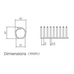 Sygonix SY-6788338 kabelová lišta (d x š x v) 500 x 42 x 42 mm 1 ks šedá