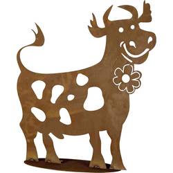 Siena Garden dekorativní figurka Legrační kráva ocelový plech hnědá