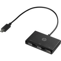 HP Inc. Z6A00AA USB Hub 3 porty USB-A USB 3.2 Gen1 5 GBit/s s konektorem USB C černá HP USB-C to USB-A - Hub - 3 x SuperSpeed USB 3.0