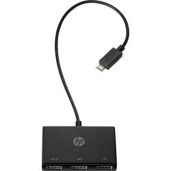 HP Inc. Z6A00AA USB Hub 3 porty USB-A USB 3.2 Gen1 5 GBit/s s konektorem USB C černá HP USB-C to USB-A - Hub - 3 x SuperSpeed USB 3.0
