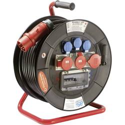 AS Schwabe 26105 kabelový buben 30.00 m černá CEE zástrčka 32 A 5pólová