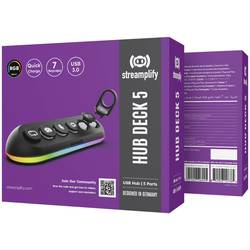Streamplify HUB DECK 5 kontrolér RGB černá, RGB