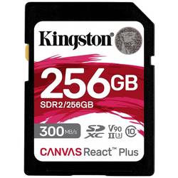 Kingston Canvas React Plus paměťová karta SD 256 GB Class 10 UHS-II