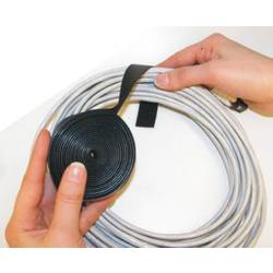 TRU COMPONENTS 697-330-Bag pásek se suchým zipem ke spojování háčková a flaušová část (d x š) 5000 mm x 20 mm černá 5 m