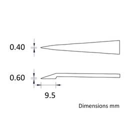 Ideal Tek 707.CF.IT Pinzeta, 1 ks, 707, 115 mm