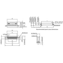 econ connect BU25SK/FOZ D-SUB zásuvková lišta 90 ° Pólů: 25 IDC 1 ks