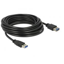Delock USB kabel USB 3.2 Gen1 USB-A zástrčka, USB-A zásuvka 5.00 m černá pozlacené kontakty 85058