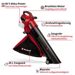 Einhell Professional 3433640 VENTURRO 36/240 vysavač listí
