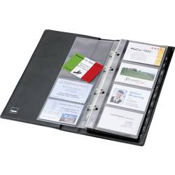 Sigel VZ300 kniha vizitek s kroužkovou vazbou 200 karet (š x v x h) 147 x 265 x 44 mm černá (matná) plast