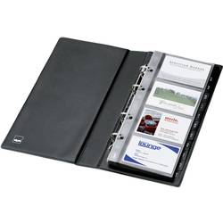 Sigel VZ300 kniha vizitek s kroužkovou vazbou 200 karet (š x v x h) 147 x 265 x 44 mm černá (matná) plast