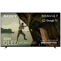 Sony Bravia 7 LED TV 164 cm 65 palec Energetická třída (EEK2021) D (A - G) CI+, DVB-C, DVB-S, DVB-S2, DVB-T, DVB-T2, Smart TV, UHD, WLAN, PVR ready Dark silver