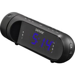 Denver CPR-700 111131000550 radiobudík, FM, USB, funkce alarmu, s USB nabíječkou, černá
