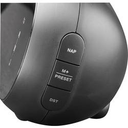 Denver CPR-700 111131000550 radiobudík, FM, USB, funkce alarmu, s USB nabíječkou, černá