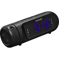 Denver CPR-700 radiobudík FM USB funkce alarmu, s USB nabíječkou černá