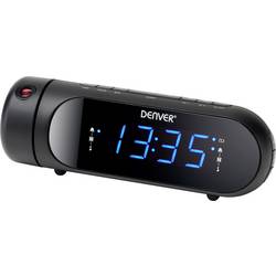 Denver CPR-700 111131000550 radiobudík, FM, USB, funkce alarmu, s USB nabíječkou, černá